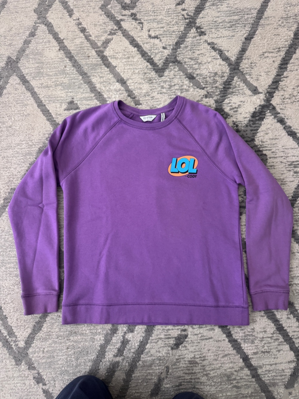 Peloton Purple Crewneck Sweatshirt